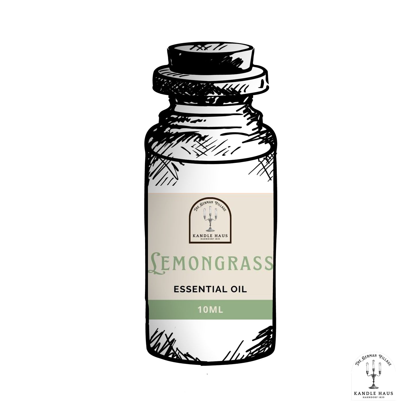 Essential Oil Bottle - Lemongrass